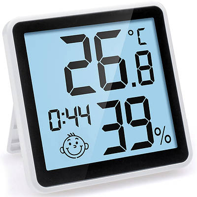 Цифровий термометр - гігрометр UChef YZ-6048, з годинником, календарем та індикатором комфорту