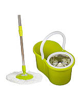 Комплект для прибирання швабра з ведром та автоматичним віджиманням Magic Mop Easy Life 360 ​​MA-234