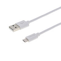 Дата кабель USB 2.0 AM to Micro 5P 2.5m white Grand-X PM025W n