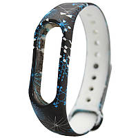 Ремешок Painted Strap для Xiaomi Mi Band 3 4 Синие Узоры (hub_KnQq42860) LW, код: 1263732