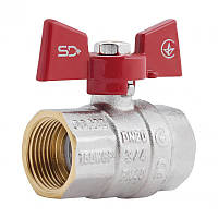 Кран кульовий для води SD Plus 3/4" ВР (метелик)