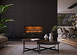 Електрокамін паровий Faber by Dimplex E-Slim Linear 1200-450 фронтальний зі справжнім 3D ефектом полумʼя, звуком та обігрівом (з, фото 9