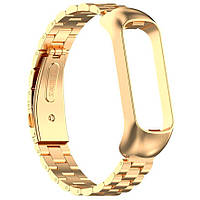 Ремешок MiJobs Steel Strap Samsung Galaxy Fit2 SM-R220 Gold LW, код: 8098226