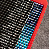 Професійні кольорові олівці з грифелем на масляній основі KALOUR 180 кольорів в металевій коробці, фото 4