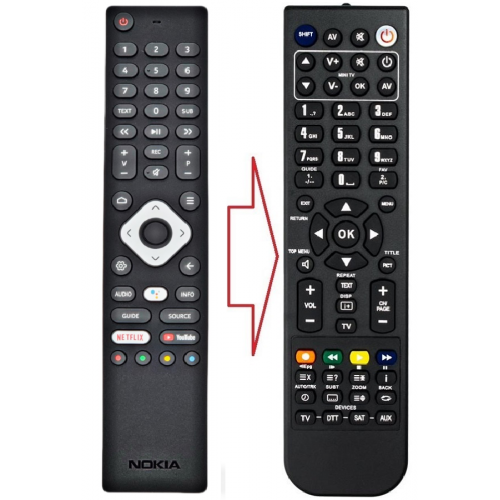 Пульт для телевізора NOKIA RC4220 Без мікрофона (аналог), фото 1