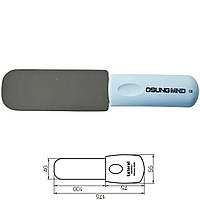 Дзеркало інтраоральне BDMHLT, металеве, силіконова ручка, для фотографування, латеральне, 40 Х 100