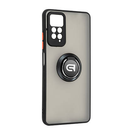 Чохол накладка ArmorStandart PC Frosted Matte Ring для Xiaomi Redmi Note 12 Pro 4G Black (ARM68382), фото 1