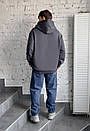 Повсякденне сіре худі Staff logo oversize, фото 3