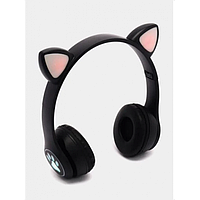 Бездротові навушники з котячими вушками та RGB-підсвіткою Cat VIV-23M Чорні