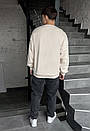 Базовий світлий світшот Staff milk logo oversize, фото 3