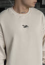Базовий світлий світшот Staff milk logo oversize, фото 4