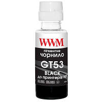 Чернила WWM HP GT53 100г Black Pigment, для Ink Tank 115/315/319 H53BP n