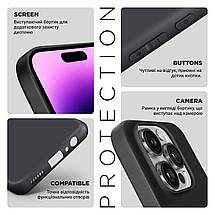 Чохол накладка TPU Armorstandart Matte Slim Fit для Xiaomi Redmi Note 13 4G Camera cover Black (ARM71891), фото 5