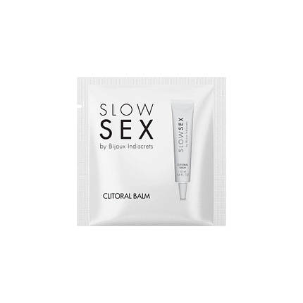 Пробник бальзаму, що розігріває, для клітора Bijoux Indiscrets Slow Sex Clitoral balm, фото 1