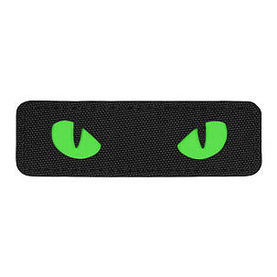 M-Tac нашивка Cat Eyes Laser Cut Black/Green/GID, фото 2