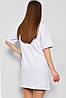 Жіноча туніка з тканини лакоста білого кольору. 178203P, фото 3