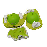 Комплект защитный детский MS 0032-2(Green) наколенники, налокотники, запястья от LamaToys