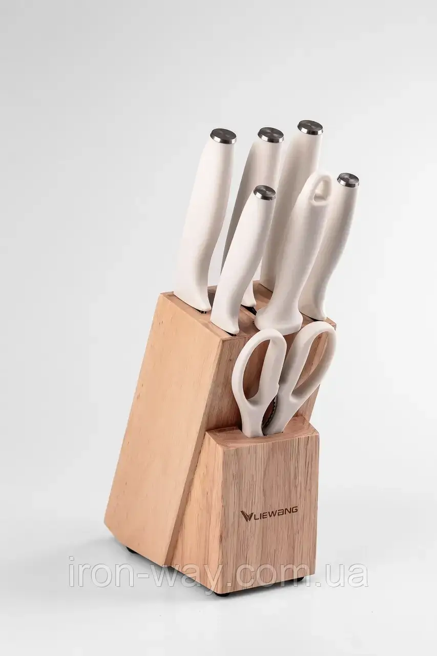 УЦІНКА Набір кухонних ножів з керамічним покриттям 7 предметів