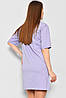 Жіноча туніка з тканини лакоста фіолетового кольору. 178215P, фото 3