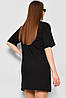 Жіноча туніка з тканини лакоста чорного кольору. 178216P, фото 3