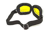 Окуляри захисні з ущільнювачем Global Vision Retro Joe (yellow) жовті, фото 3