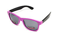 Окуляри захисні відкриті Swag Hipster-B Pink (Flash mirror), дзеркальні cірі, фото 2