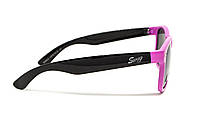 Окуляри захисні відкриті Swag Hipster-B Pink (Flash mirror), дзеркальні cірі, фото 4