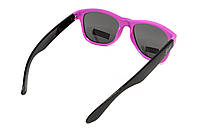 Окуляри захисні відкриті Swag Hipster-B Pink (Flash mirror), дзеркальні cірі, фото 6