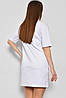 Жіноча туніка з тканини лакоста білого кольору 178221P, фото 3