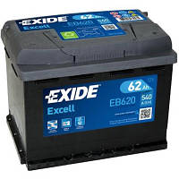 Аккумулятор автомобильный EXIDE EXCELL 62A EB620 n