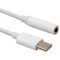 Переходник Lapara USB Type-C Male - Audio AUX mini jack 3,5 mm Female LA-Type-C-Audio-3.5mm white n