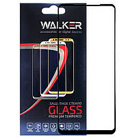 Защитное стекло Walker 3D Full Glue для Samsung Galaxy A21 A21S Black BK, код: 7338844