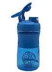 Шейкер спортивний (пляшка) BlenderBottle SportMixer Flip 20oz/590ml Cyan (Original), фото 6