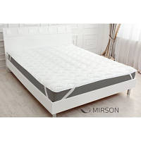 Наматрацник MirSon Eco Light №1712 EcoSilk Air-Soft звичайний на резинці по кутах White 140x200 см 2200002888295 n