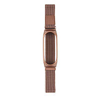 Ремешок Milanese Loop Xiaomi Mi Band 6 Mi Band 5 Mi Band 4 Milanese Loop Розовый XN, код: 7664855