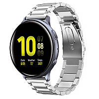 Ремешок стальной BeWatch 20 мм для Samsung Galaxy Active Active 2 40 mm Серебро (1110405) XN, код: 1471718