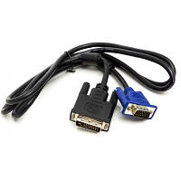 Кабель мультимедийный DVI-I 24+5 M to VGA M, 1.0m PowerPlant CA911981 n