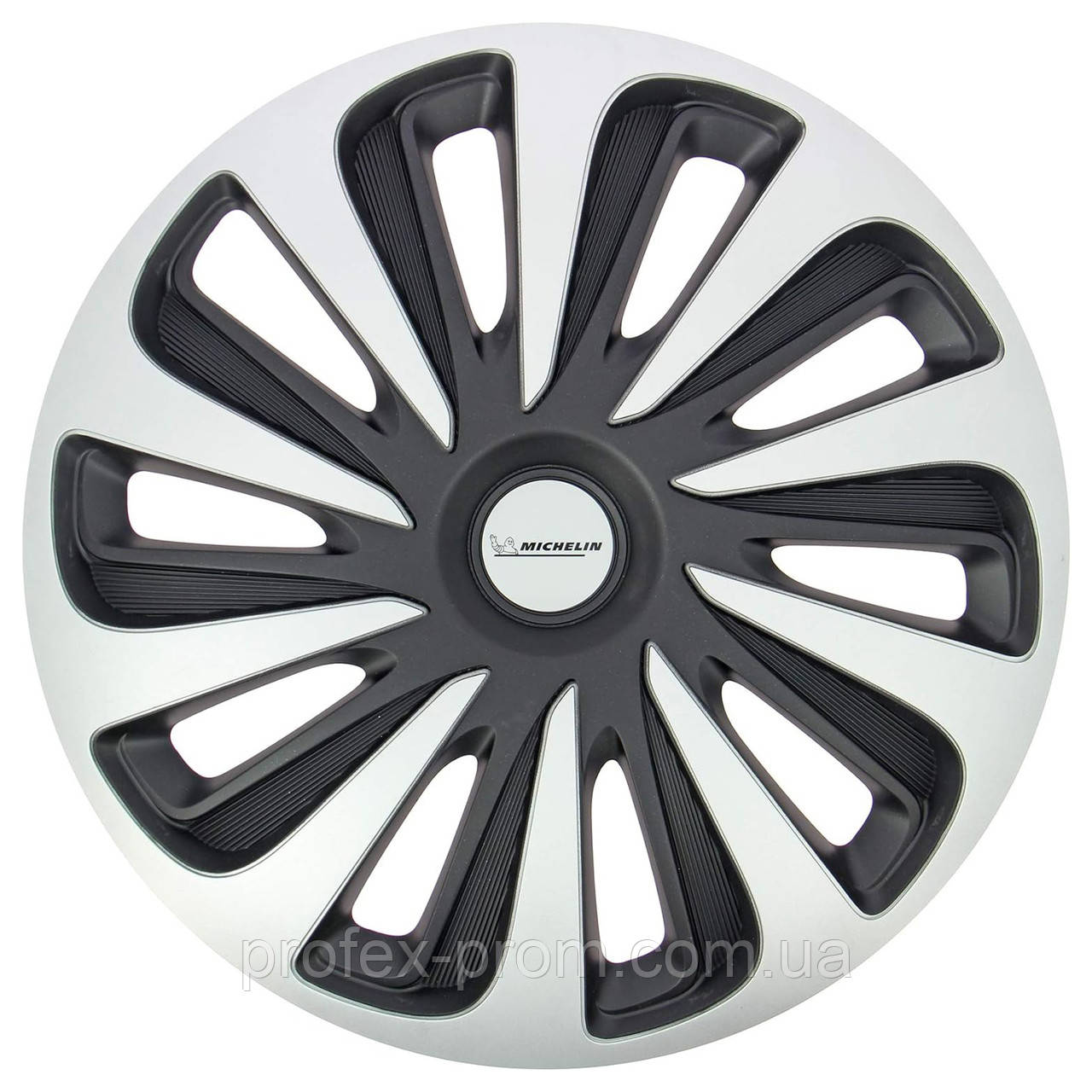 Декоративні ковпаки Michelin Caliber Silver Black R15 (31111) (шт.)