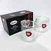 Скляні чашки для напоїв з подвійними стінками Con, Набір подвійних скляних кавових чашок GD-61, фото 2