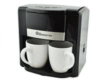 Кофеварка Domotec на 2 чашки 500W Кофемашина с автоматическим отключением