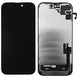 Дисплей iPhone 15 в зборі із сенсором і рамкою black (знятий оригінал)