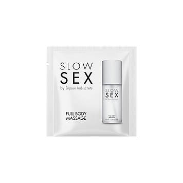Пробник силіконового гелю для масажу всього тіла Bijoux Indiscrets Slow Sex Full body massage Bomba💣