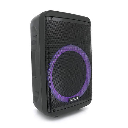 Потужна акустична система з підсвічуванням ZXX-7878, 60W, 2 Bluetooth мікрофони, вбудований акум 12B 5A,, фото 1