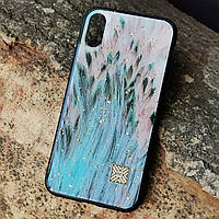 Чехол Epoxy Case для Apple iPhone X XS Blue Feather PI, код: 6537351