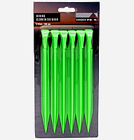 Кілочки High Peak Glow in the Dark ABS Peg 20 см 6 шт. Luminous Green (42202) Купи уже сегодня!