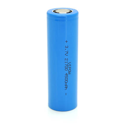 Акумулятор 21700 Li-Ion Vipow ICR21700 FlatTop, 4500mAh, 3.7V, Blue Q50/500, фото 1