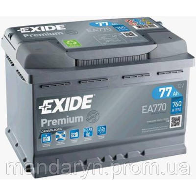 Аккумулятор автомобильный EXIDE PREMIUM 77A EA770 d - фото 1 - id-p2186097010