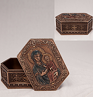 Шкатулка Veronese Дева Мария и Иисус 5х8х12 см 75937 бронзовое покрытие Купи уже сегодня!