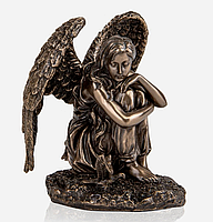 Статуэтка настольная Veronese Ангел 13х12 см 76364 покрытая бронзой Купи уже сегодня!