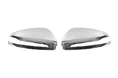Накладки на дзеркала (2 шт, нерж.) для Mercedes GLC X253